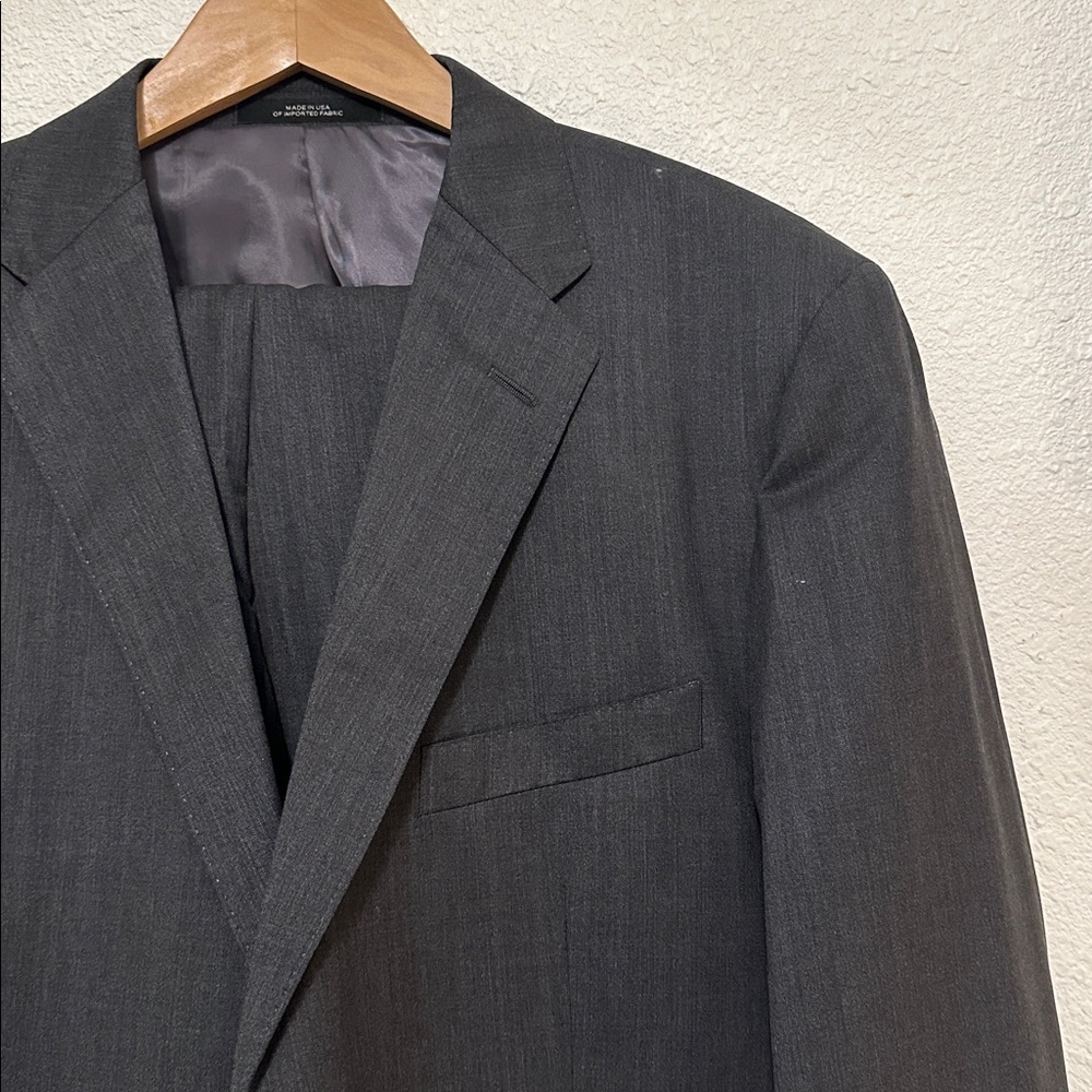 Ermenegildo Zegna Saks Fifth Avenue Charcoal Men's Suit 42R - Picture 3 of 16